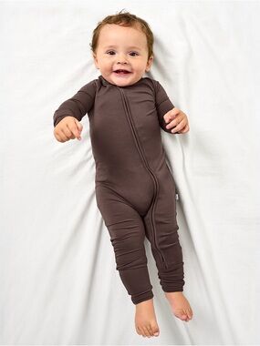 Little Sleepies Dark Chocolate Zippy, Size 2T
